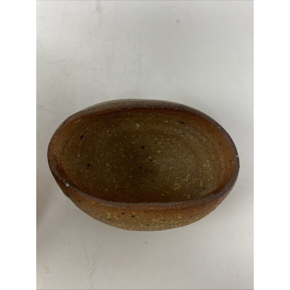 Studio Art Handmade Pottery 3 Piece Set Plate Cup Trinket Bowl JR Cooper Signed - Picture 12 of 12